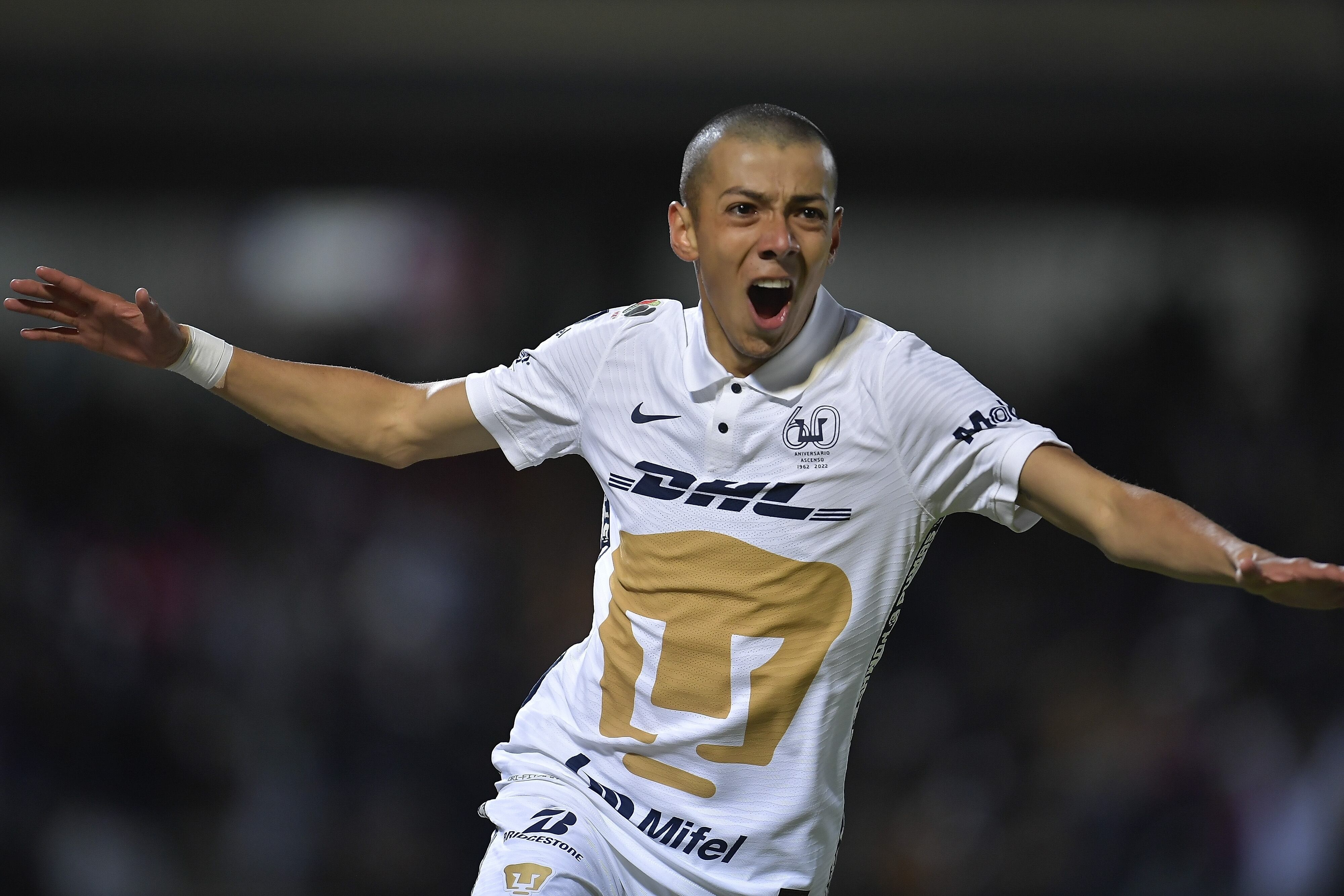 Jorge Ruvalcaba, novato de Pumas que metió gol en su debut.