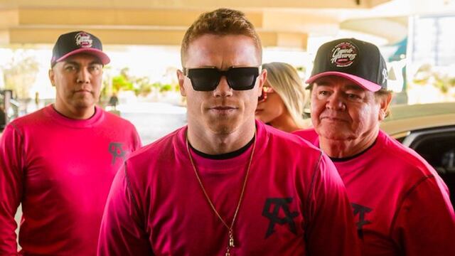 Canelo arribó a Las Vegas