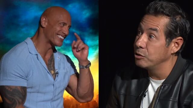 Dwayne Johnson 'La Roca' y Yordi Rosado.