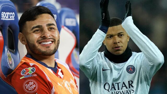 Alexis Vega y Kylian Mbappé.