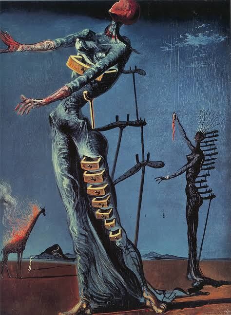 Jirafa Ardiendo de Salvador Dalí