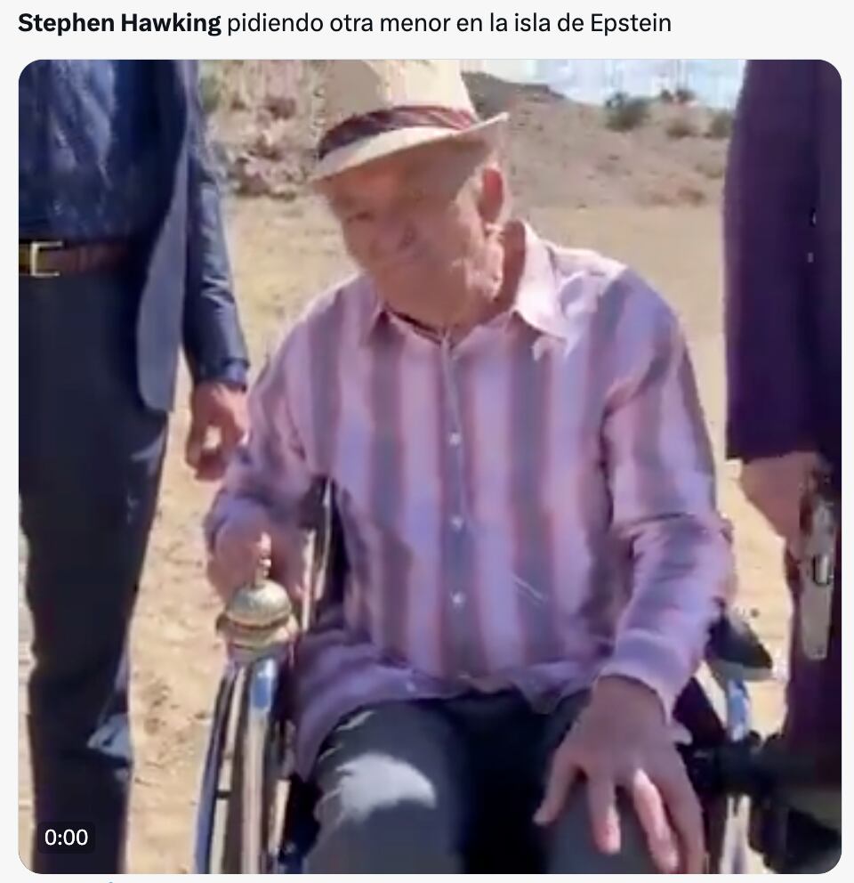 Memes se burlan de Stephen Hawking en la supuesta orgía de Jeffrey Epstein