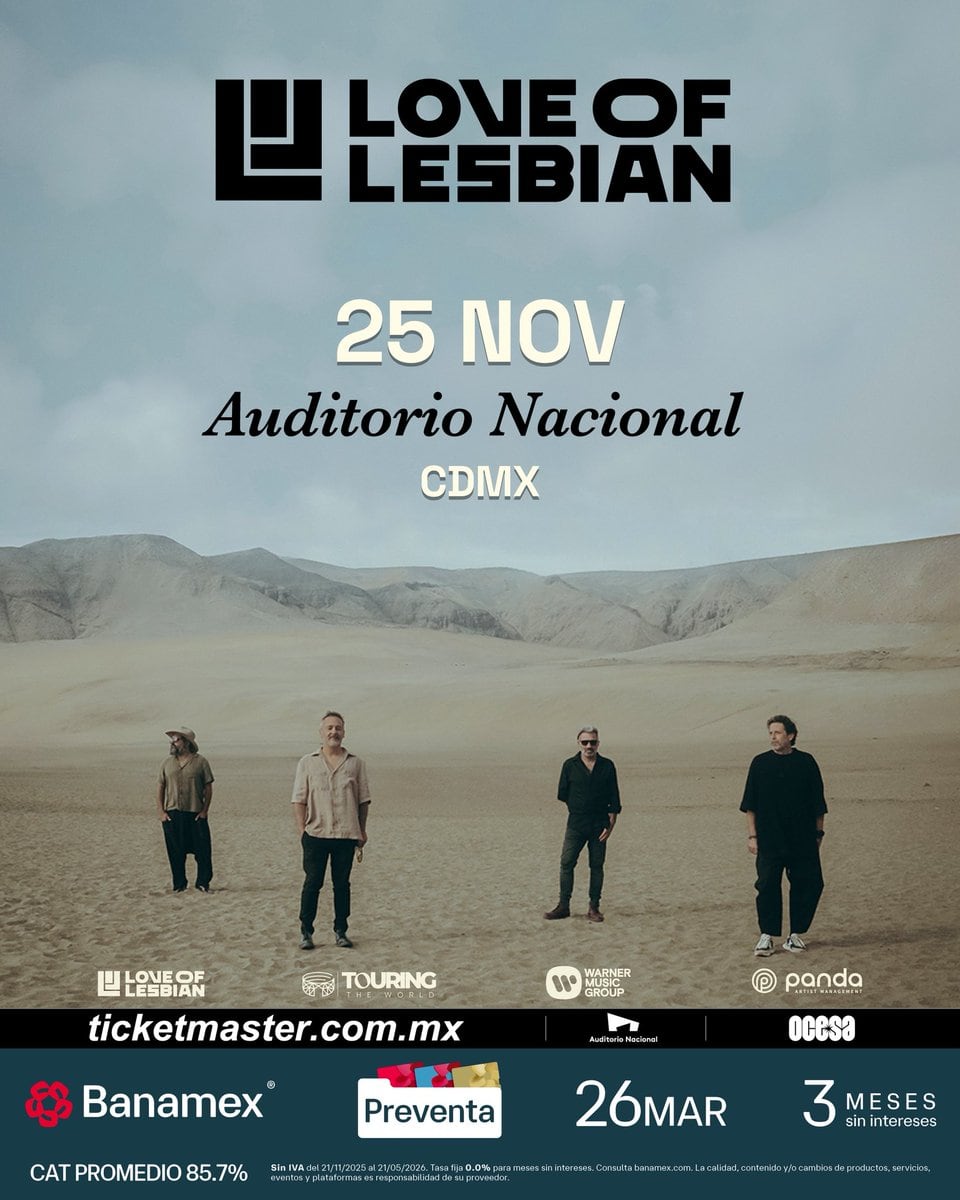 Love of Lesbian en Auditorio Nacional: precios, fechas y preventa