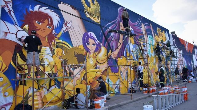 Mural Saint Seiya Guanajuato