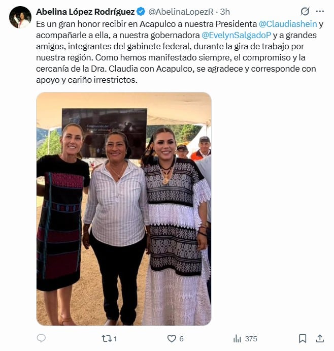 Abelina López reapareció