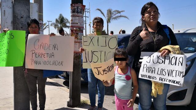 Protesta durante primera audiencia contra Roberto "N", presunto feminicida de una niña de 11 años de edad