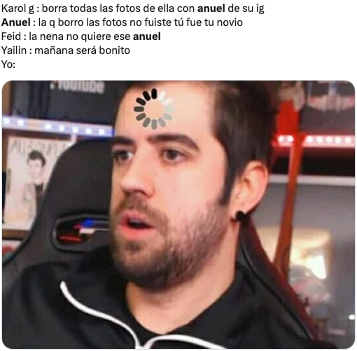 Memes tunden a Anuel AA por tirarle de nuevo a Feid