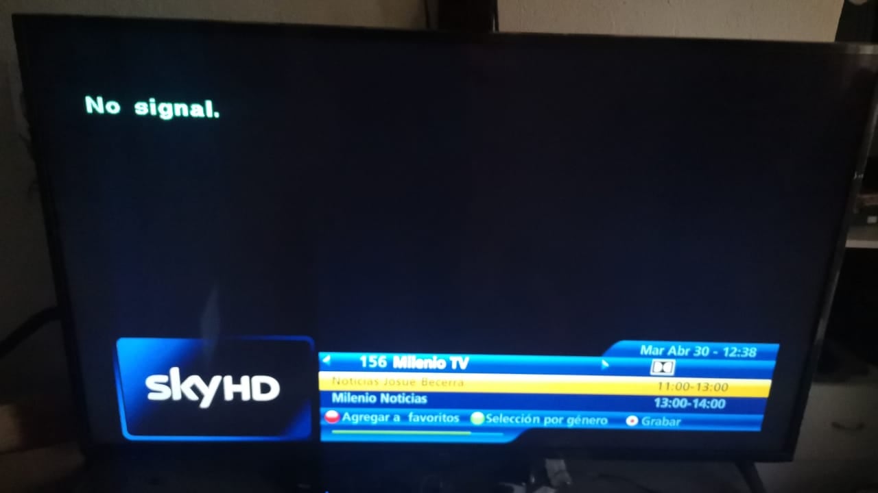 Se cae señal de Milenio TV