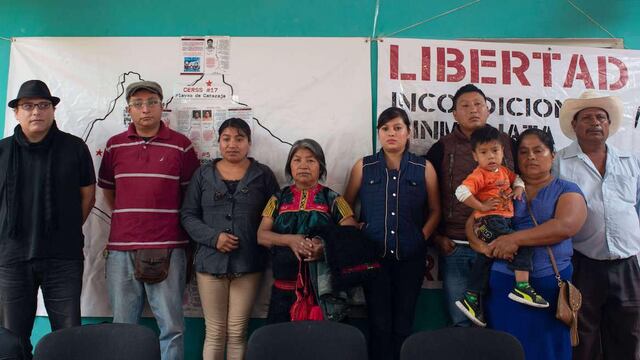 Familias de presos indígenas injustamente encarcelados.