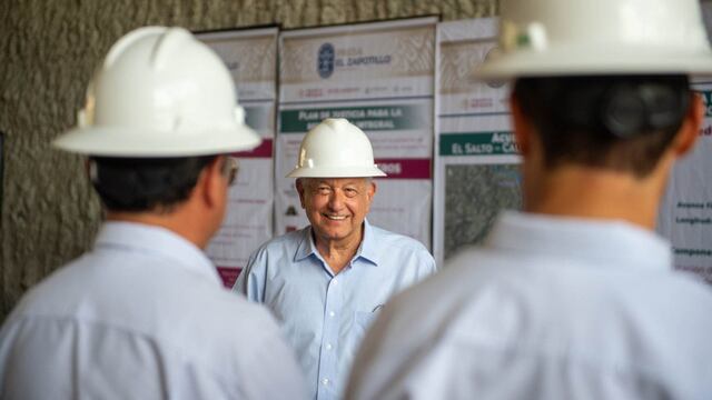 Andrés Manuel López Obrador, Presidente de México, y Enrique Alfaro, gobernador de Jalisco, recorrieron las obras de la presa El Zapotillo