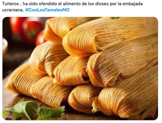 Memes sobre los tamales y la Embajada de Ucrania