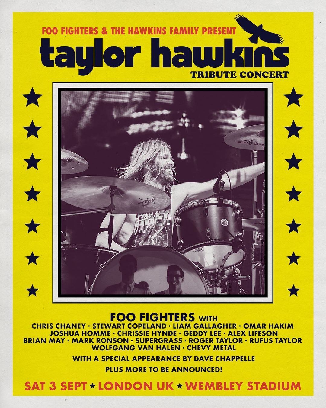 Taylor Hawkins: Estos serán los invitados especiales para el concierto tributo de Foo Fighters