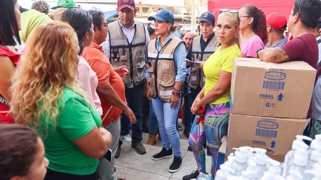 Evelyn Salgado supervisa trabajos de reconstrucción en Acapulco