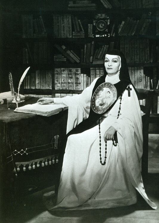 Andrea Palma encarna a Juana de Asbaje (o Asuaje); 1934.