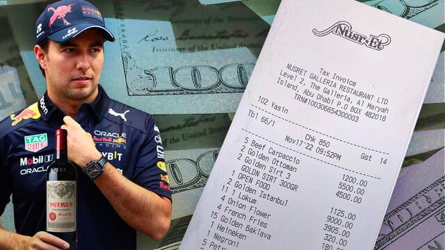 Checo Pérez y pilotos de Formula 1 gastan 3 mdp en cena