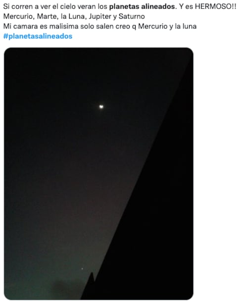 Usuarios reaccionan a la alineación de planetas 2022