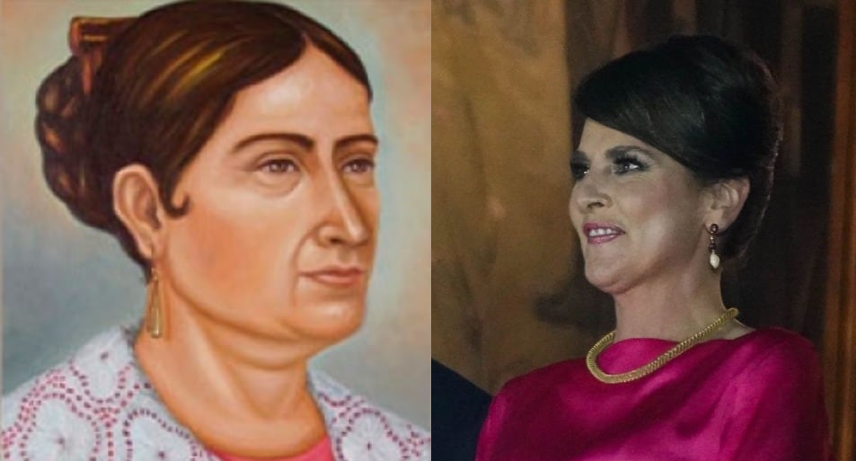 Josefa Ortiz de Domínguez y Beatriz Gutiérrez Müller