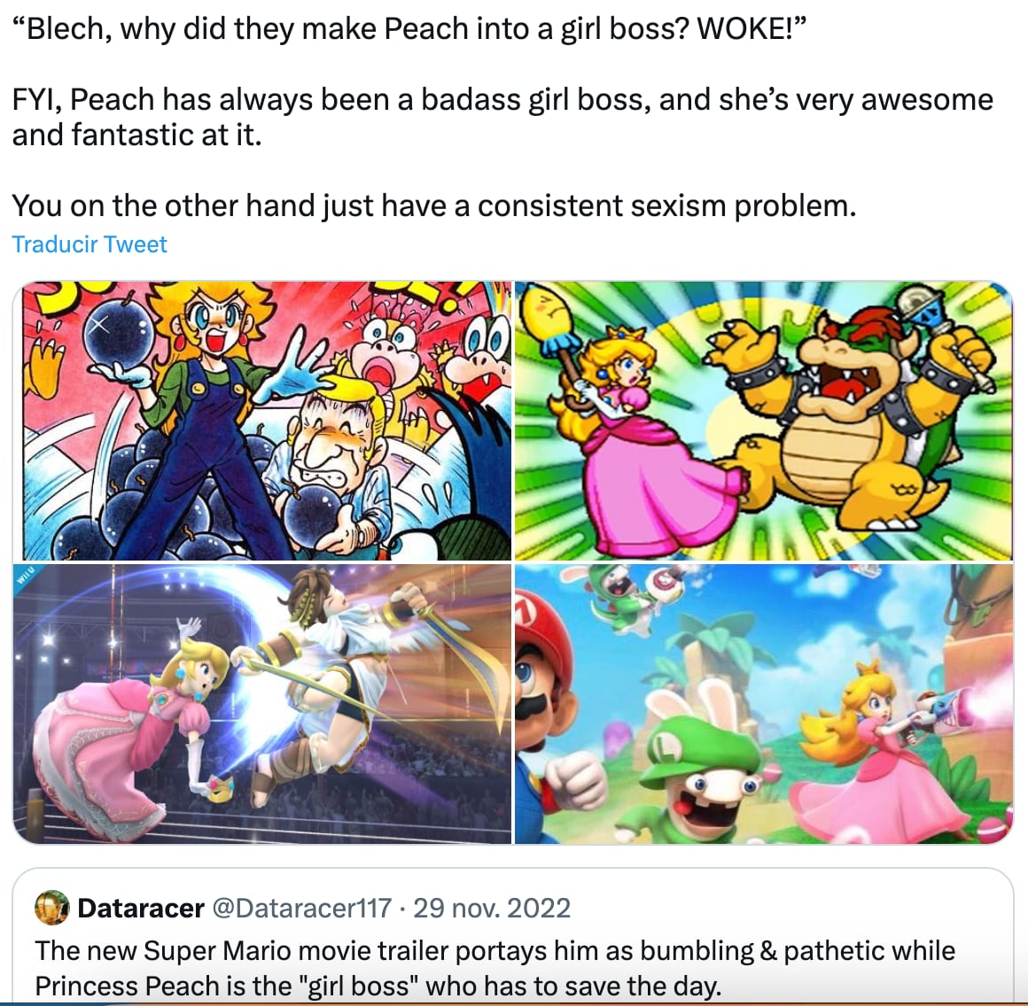 Critican a la Princesa Peach en Super Mario Bros. por su feminismo y usuarios aseguran que siempre ha sido así