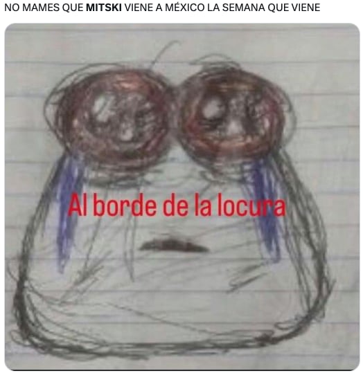 Los memes expresan la tristeza de los fans de Mitski al no alcanzar boletos para su concierto en México