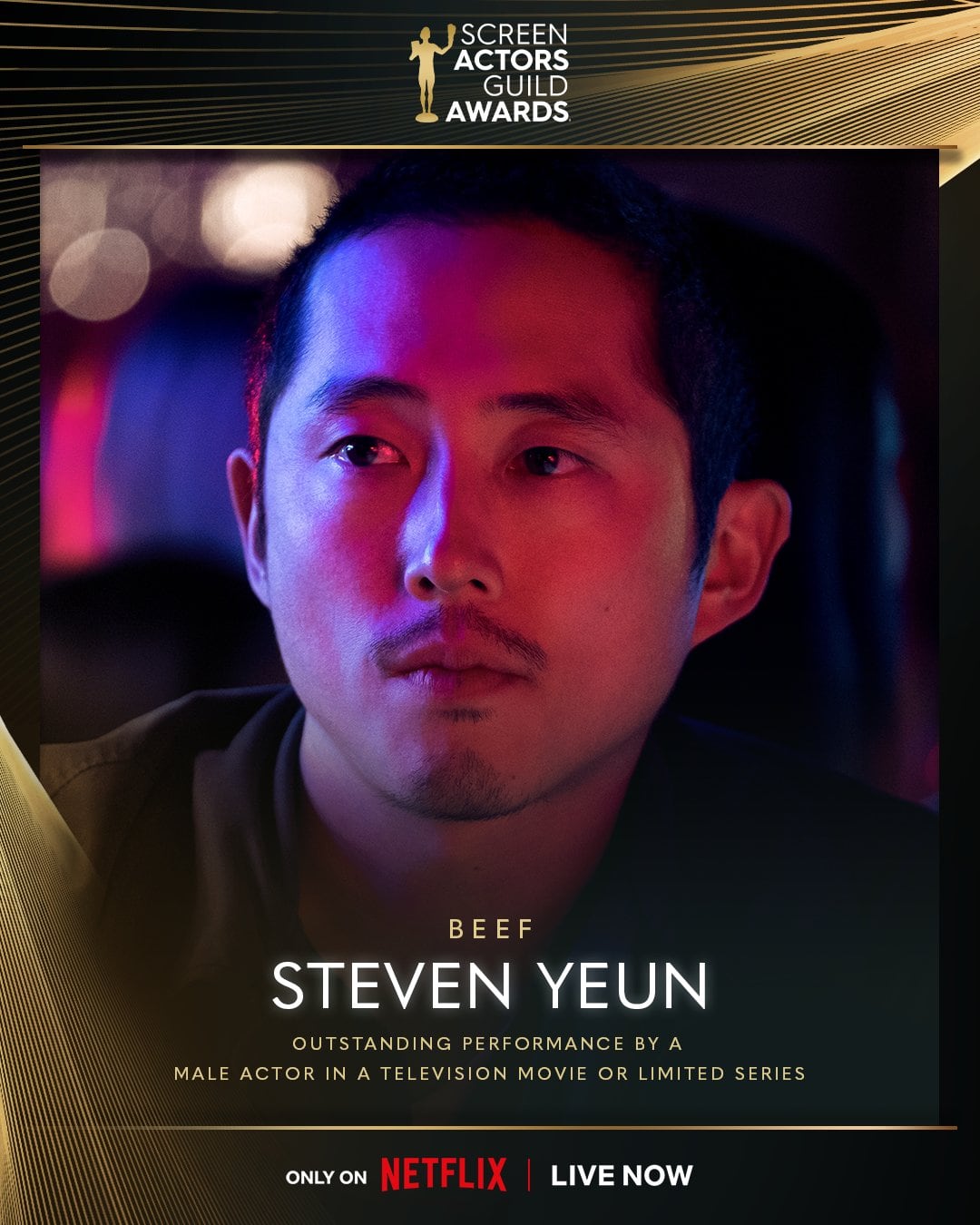 Steven Yeun gana a Mejor Actor en una Miniserie o Película para la Televisión en los SAG Awards 2024