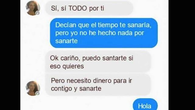 Lo tratan de estafar por Facebook.