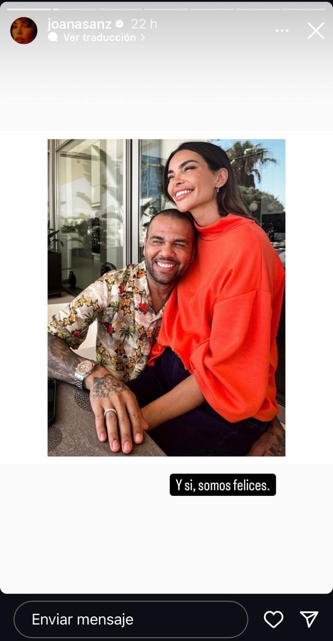 Dani Alves y Joana Sanz