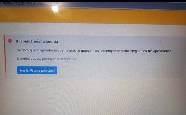La cuenta de Mercado Libre de la empresa fue suspendida