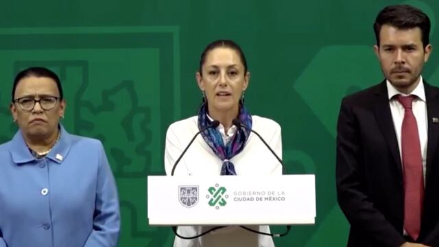 La jefa de gobierno ofreció una conferencia posterior a la manifestación.