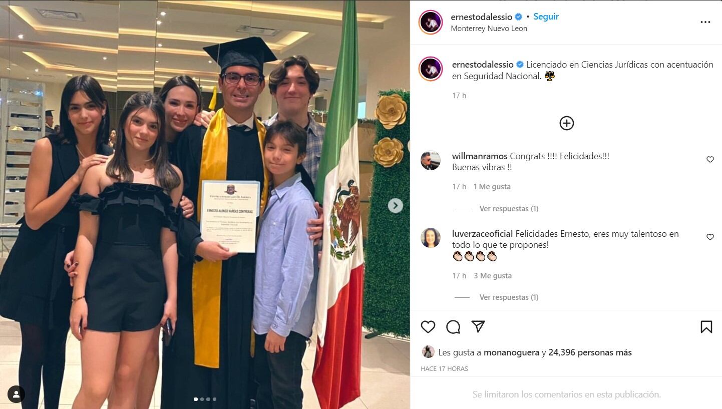 Ernesto D’Alessio se titula