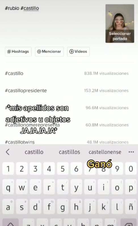 Trend del apellido en TikTok