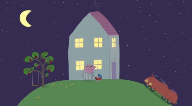 Peppa Pig capítulo Una noche muy ruidosa