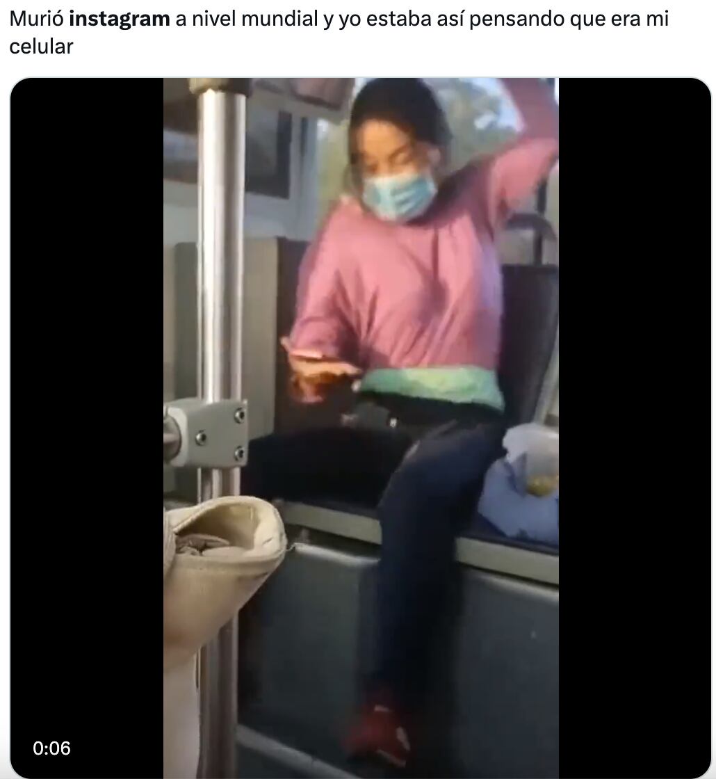 Memes de la caída de Instagram