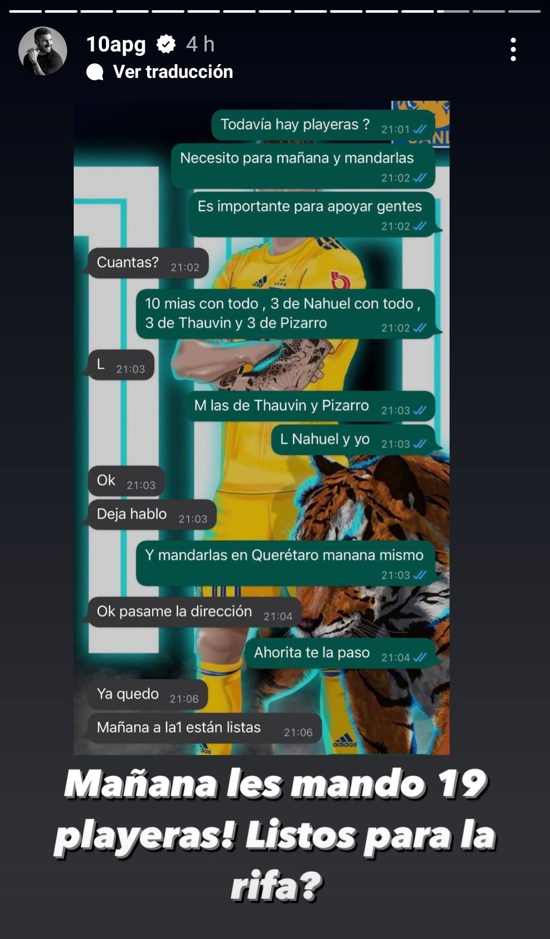 Chat de Gignac para ayudar a jugadoras del Querétaro