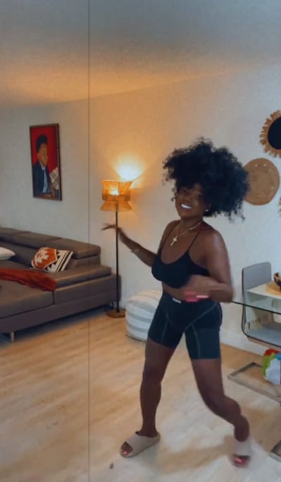 Chiky Bombom después de perder peso.