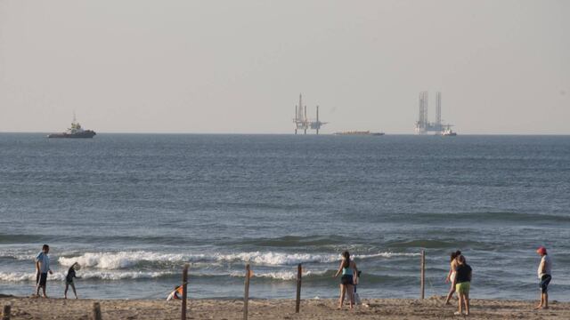 Plataforma de Pemex en el Golfo de México.