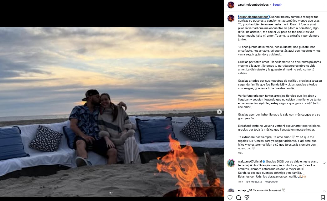 Gerson Leos se le manifiesta a Sarah Holcombe