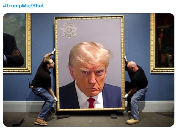 Foto de Donald Trump arrestado dejó una ola de memes