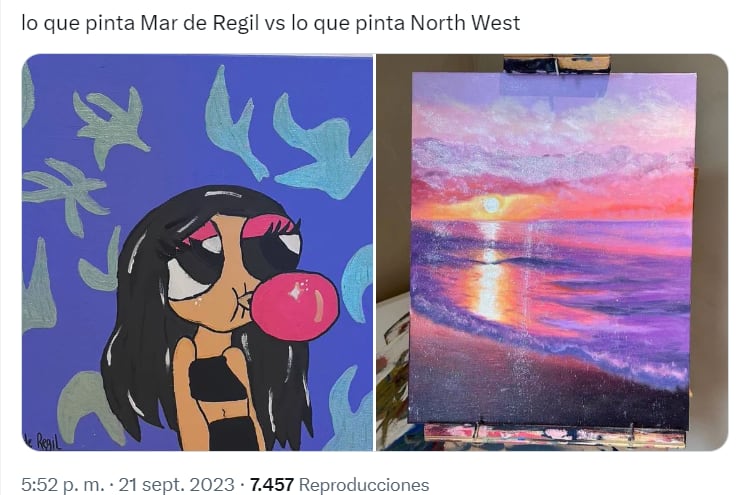 Memes de North West y Mar de Regil