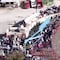 VIDEO: Gradas de jaripeo en Alaquines, San Luis Potosí se desplomaron pero la fiesta siguió