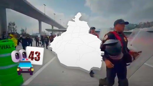CDMX despliega 400 policías en caseta de Tlalpan ante llegada de normalistas de Ayotzinapa