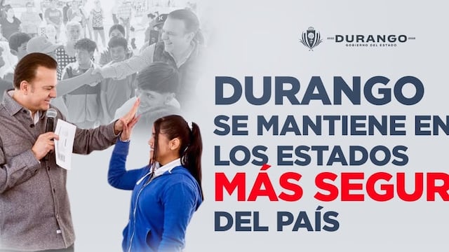 Durango se ubica entre los estados con menos homicidios dolosos en 2026.