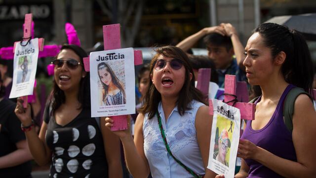 Protesta para exigir declaración de Alerta de Género en la CDMX.