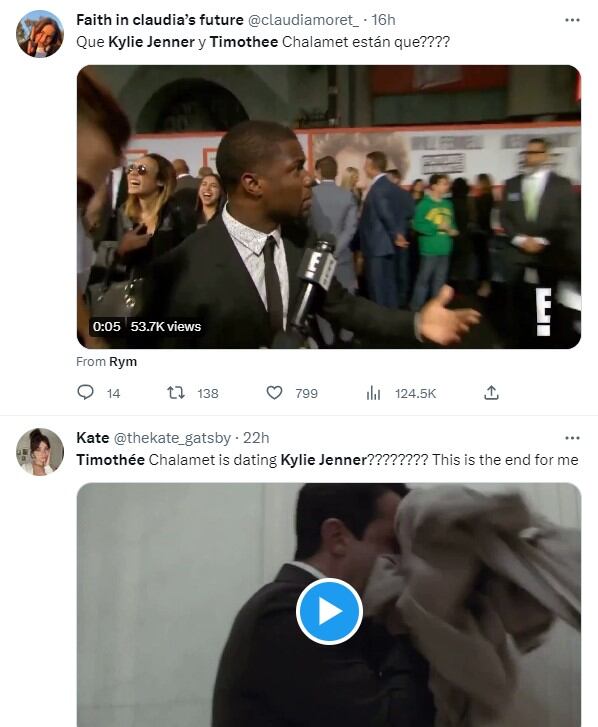 Kylie Jenner y Timothée Chalamet