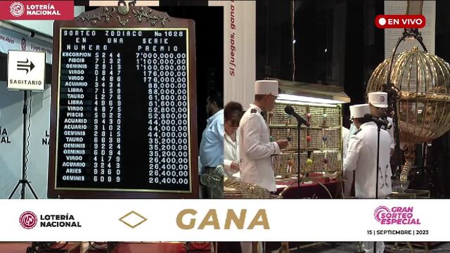 Resultados Sorteo Zodiaco 1628 de Lotería Nacional en vivo: ganadores de hoy 10 de septiembre