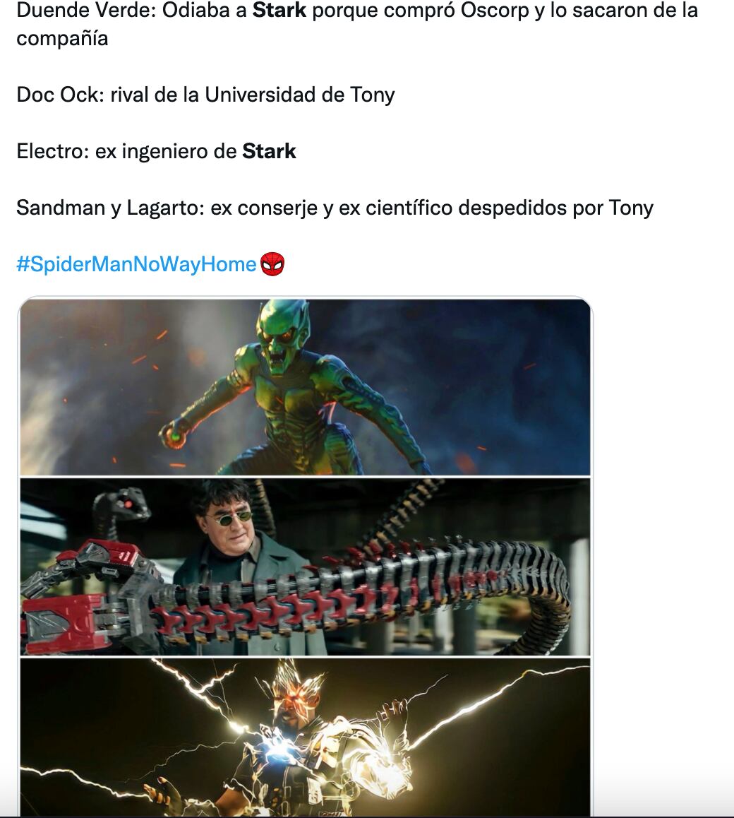 Electro usaría tecnología Stark en Spider-Man: No Way Home