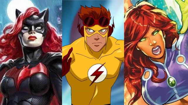 Personajes de DC pelirrojos como Batwoman, Wally West y Starfire que son interpretados por actores afrodescendientes