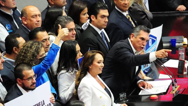Alejandro Moreno durante su intervención