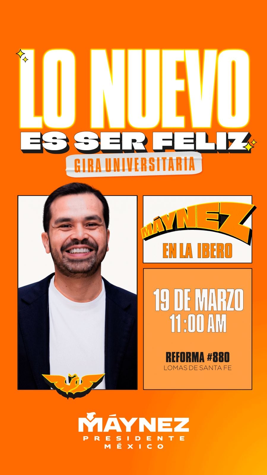 Actividades Jorge Álvarez Máynez hoy 19 de marzo 2024