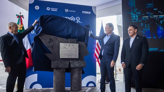 Ronald Johnson, embajador de Estados Unidos en México, y Mauricio Kuri, gobernador de Querétaro