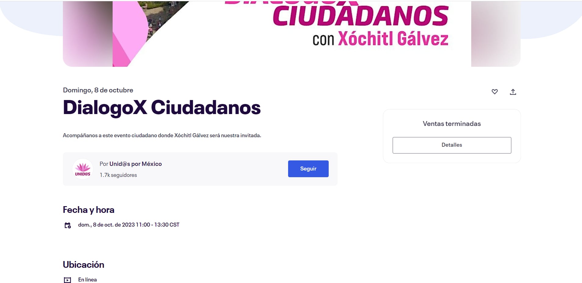 Cobro de evento de Xóchitl Gálvez por Claudio X. González